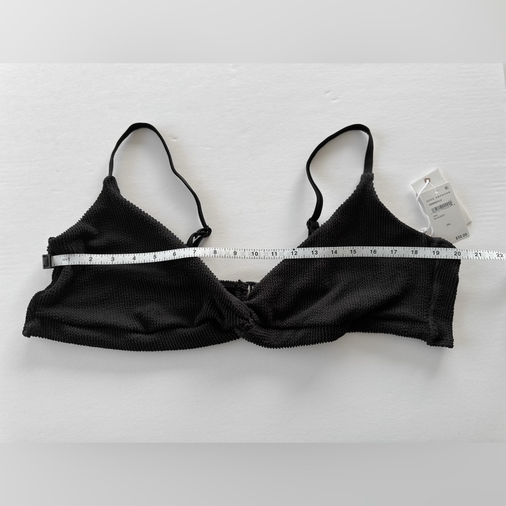 Good American Always Fits Twist Bikini Top New With Tags - Picture 6 of 9